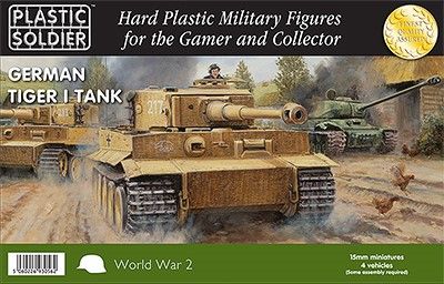Available To Order – German Tiger I Tank (Easy Assembly) 15MM Plastic Soldier Company Model (PLA WW2V15017)