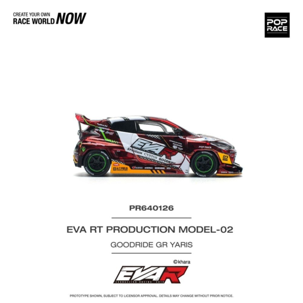 1:64 POP RACE PR640126 TOYOTA EVA RT PRODUCTION MODEL-02 GOODRIDE GR YARIS