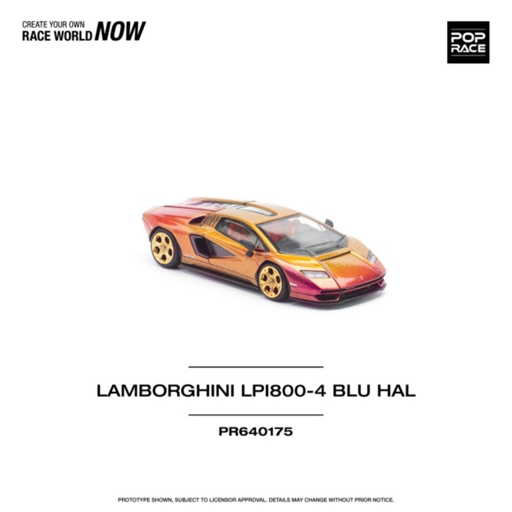 1:64 POP RACE PR640175 LAMBORGHINI COUNTACH LP 800-4 BLU HAL