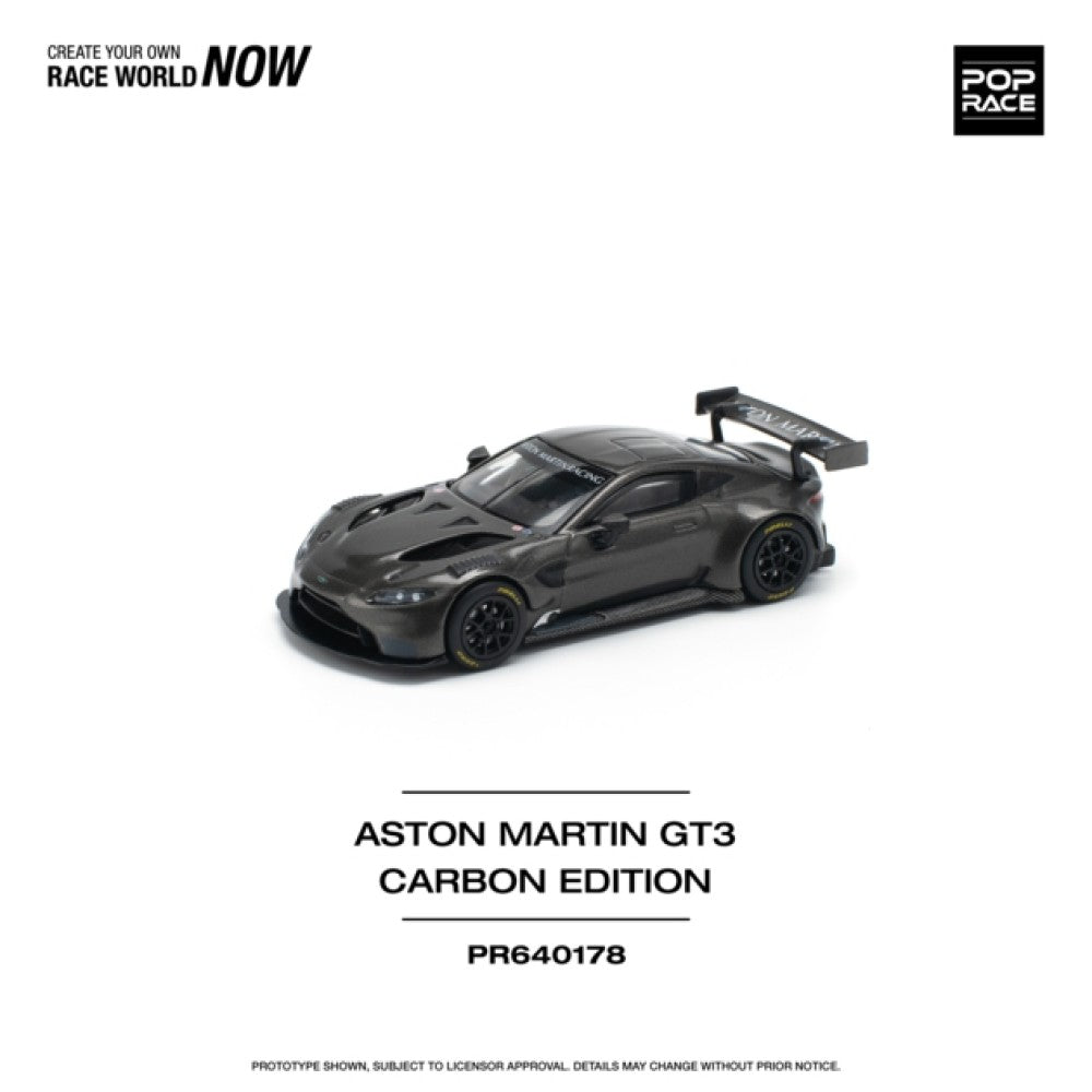 1:64 POP RACE PR640178 ASTON MARTIN VANTAGE GT3 CARBON EDITION