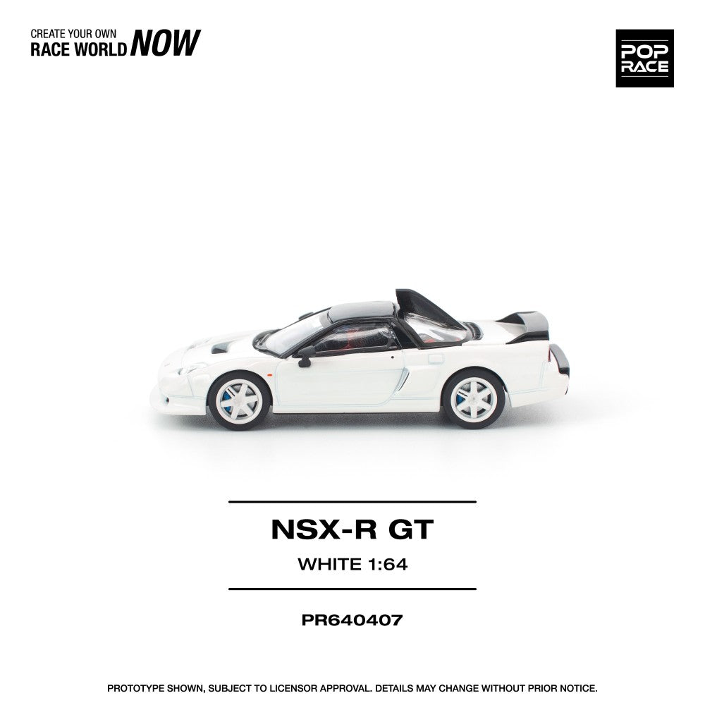 Pre-Order - 1:64 Pop Race Honda NSX-R GT White PR640407 Stocks Due Oct / Nov 2026