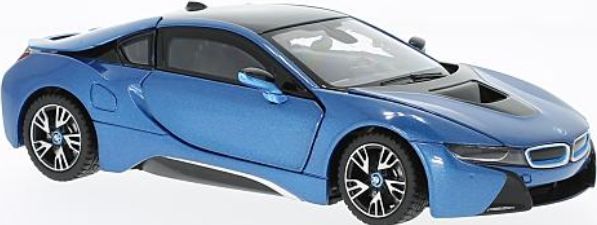 Available To Order – BMW i8 Metallic Blue 1:24 (RAS 56500B)