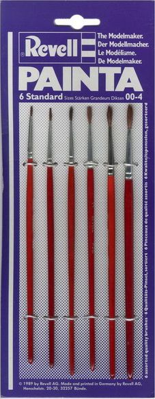 Available To Order – Painta Standard Brushes 6pcs (Blister) Revell Model (REV 29621)