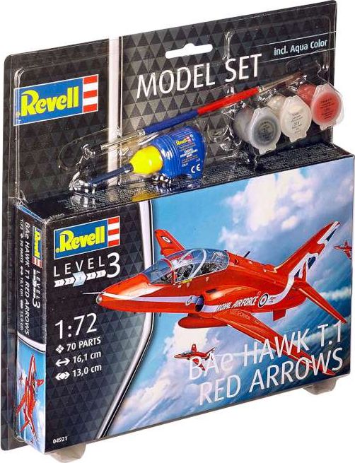 Available To Order – BAe Hawk T.1 'Red Arrows' 'Model Set' 1:72 Revell Model (REV 64921)