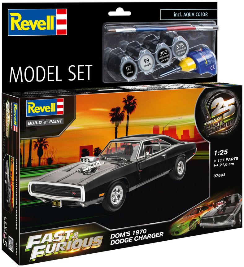 Dominic's 1970 Dodge Charger (F+F) 'Model Set' 1:25 Revell Model
