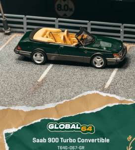 Pre-Order – 1997 Saab 900 Turbo Cabriolet Dark Green TCT64G067GR Stocks Due Nov / Dec 2026 1:64 Tarmac Works Diecast Model