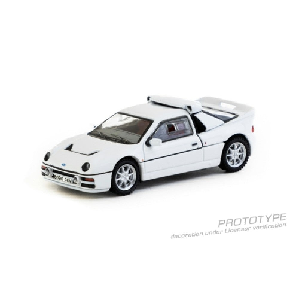 Available to Order - 1:64 TARMAC Ford RS200 White TCT64P001WH