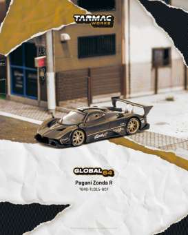 Pre-Order – 2007 Pagani Zonda R Matte Exposed Carbon Fiber TCT64GTL015BCF Stocks Due Jul / Aug 2026 1:64 Tarmac Works Diecast Model