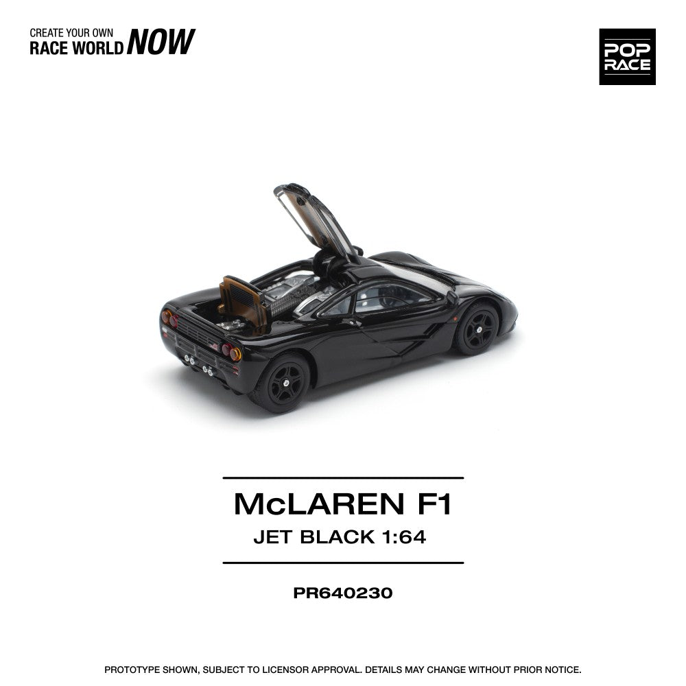 McLaren F1 Jet Black 1:64 Pop Race (PR640230)