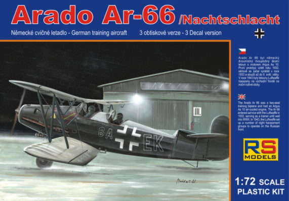 Available To Order – Arado 66 Nachschlacht (3 decal v. for Luftwaffe) 1:72 RS Models (RSM 92052)