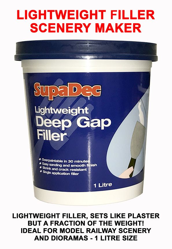 SupaDec Lightweight filler/Scenery Maker 1 Litre 1 LITRE – diecast model