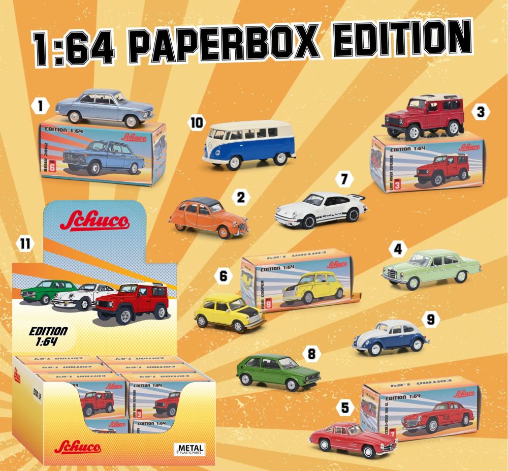 Available to Order – Paper Box Editon Set 20pcs (10 x 2pcs) 1:64 (SHU 20315)