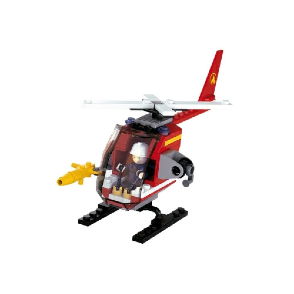 Available to Order – Fire Small Fire Helicopter 77pcs Model (slm38-b0622d) Sluban Model (SLM38-B0622D)