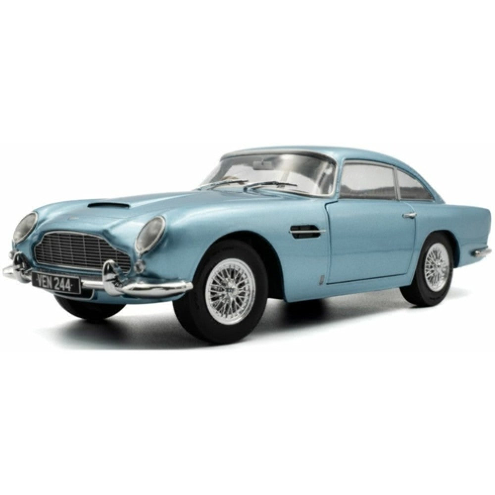 PRE ORDER STOCKS DUE SEPTEMBER / OCTOBER 2025 1/18 SOLIDO SOL1807104 ASTON MARTIN DB5 - LIGHT METALLIC BLUE 1964