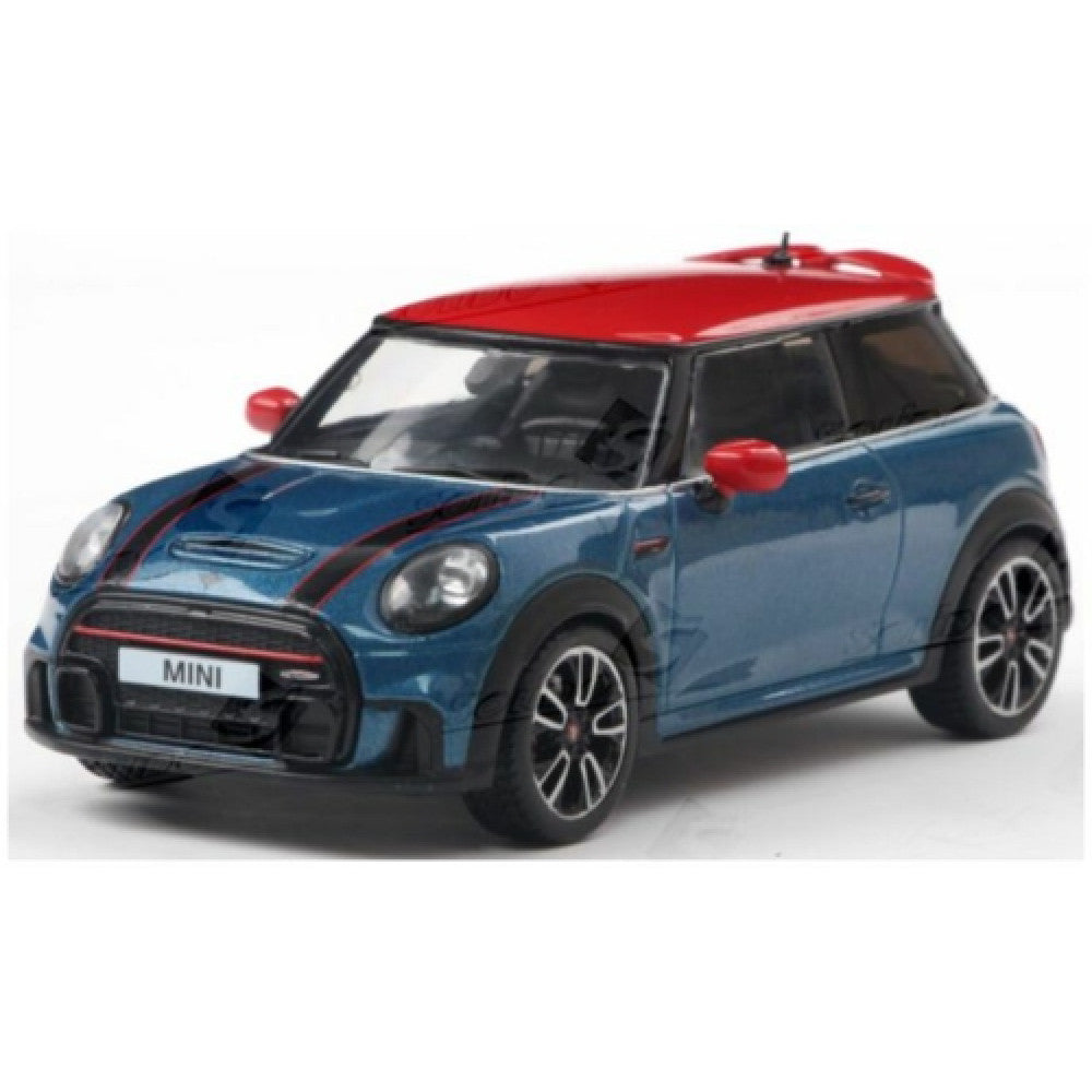 SOL4315003 - 1:43 Mini Cooper John Cooper Works Island Blue Metallic 2023 Solido Model