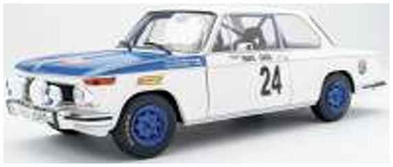 Available To Order – BMW 2002 TII White #24 T.Makinen/P.Easter Rallye Monte Carlo 1969 1:18 (SOL 1808603)