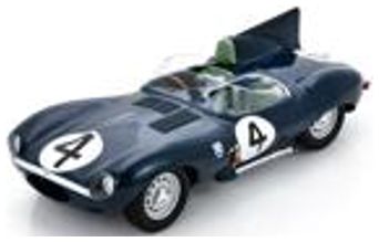 Available To Order – Jaguar D Type #4 Winner Le Mans 24H 1956 N. Sanderson/R. Flockhart 1:18 Spark Model (SPA 18LM56)