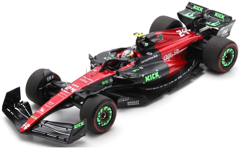 Available To Order – Alfa Romeo F1 Team Stake C43 #24 Belgian GP 2023 Zhou Guanyu 1:18 (SPA 18S963)