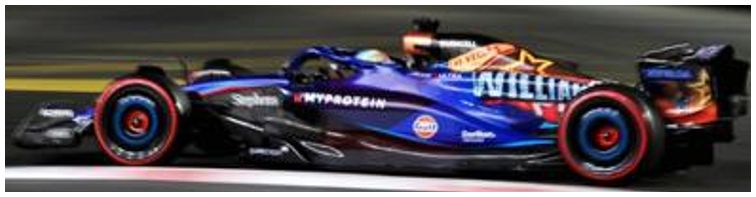Available to Order – Williams F1 FW45 #23 Las Vegas GP 2023 Alex Albon 1:18 (SPA 18S973)