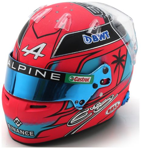 Available To Order – BWT Alpine F1 Team Esteban Ocon Miami GP 2023 Helmet 1:5 Spark Model (SPA 5HF103)