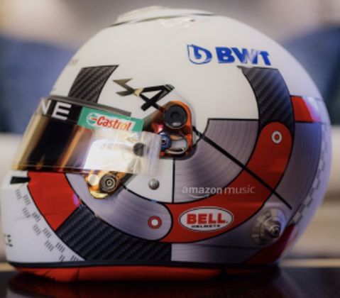Available To Order – Esteban Ocon BWT Alpine F1 Team Belgian GP 2023 Helmet 1:5 Spark Model (SPA 5HF117)