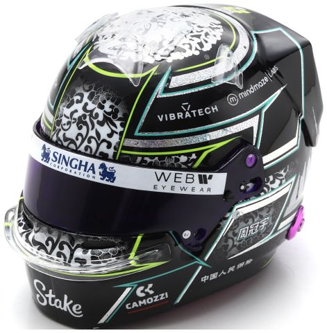 Available to Order – Zhou Guanyu 2024 Helmet 1:5 Spark Model (SPA 5HF148)
