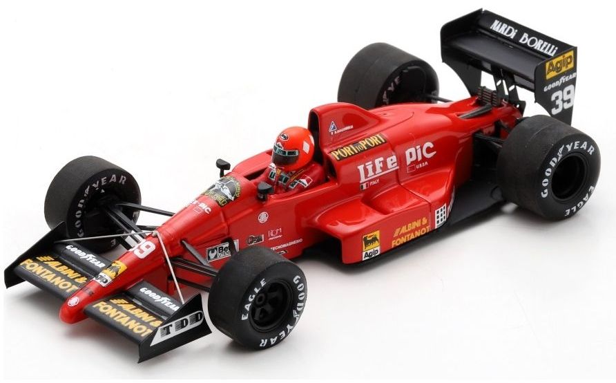 Available To Order – Life L190 #39 Pre-Practice Monaco GP 1990 Bruno Giacomelli 1:43 Spark Model (SPA S3923)