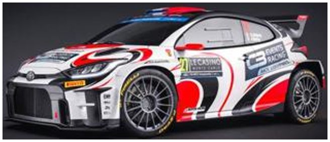 Available To Order – Toyota GR Yaris Rally 2 #27 Burton 6th RC2 Rally Monte Carlo 2024 Lefebvre/Malfoy 1:43 Spark Model (SPA S6862)