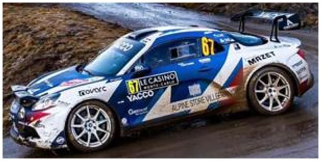 Available To Order – Alpine A110 Rally RGT #67 CHL Sport Auto Monte Carlo 2025 (Winner RGT) R. Astier 1:43 Spark Model (SPA S6895)