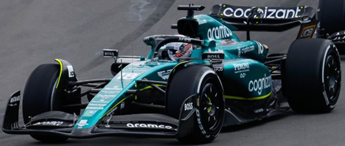 Available To Order – Aston Martin AMR23 #18 Aramco Cognizant 9th Canada GP 2023 Lance Stroll 1:43 Spark Model (SPA S8598)