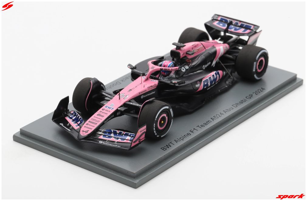 Available To Order – BWT Alpine F1 Team A524 #61 Abu Dhabi GP 2024 Jack Doohan 1:43 Spark Model (SPA S9566)