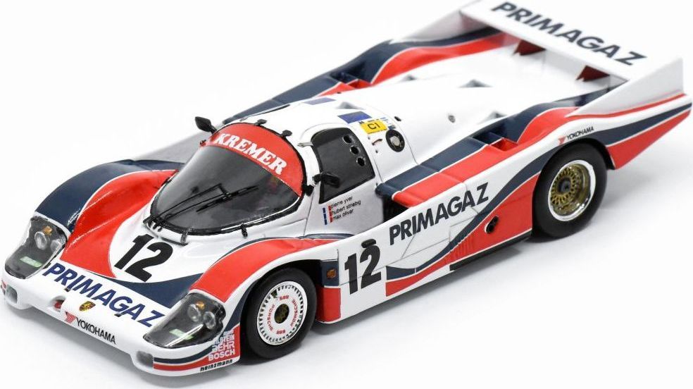 Available To Order – Porsche 956 #12 24H Le Mans 1986 P. Yver/ H. Striebig/M. Cohen-Olivar 1:43 Spark Model (SPA S9869)