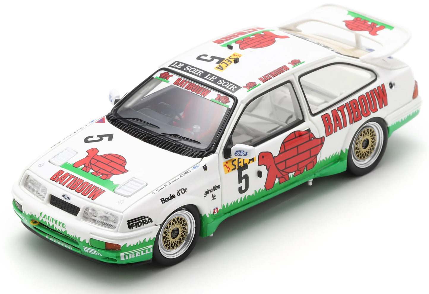 Available To Order – Ford Sierra RS Cosworth #5 24H Spa 1990 Tassin/Semoulin/Adams Limited 300pcs 1:43 Spark Model (SPA SB244)