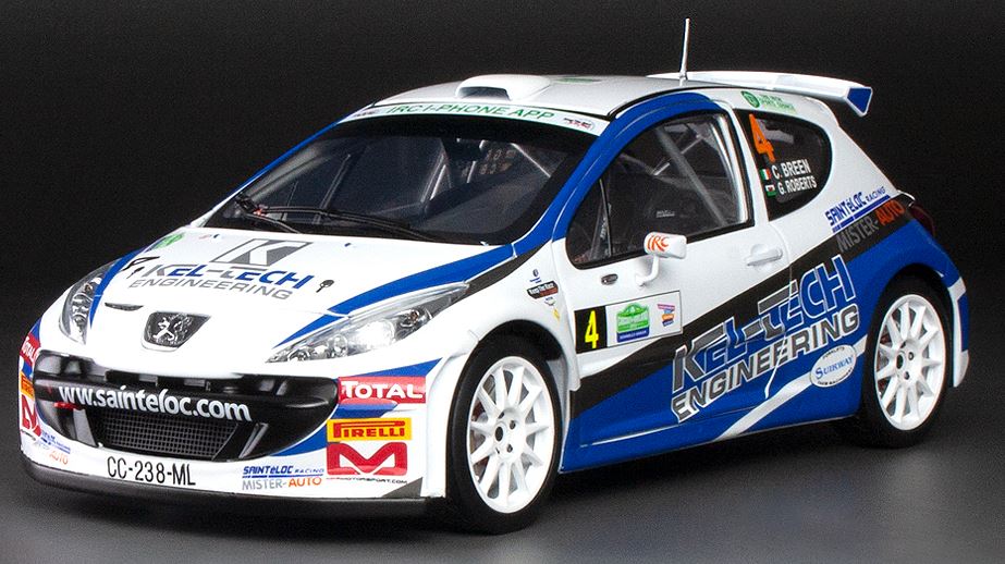 Available To Order – Peugeot 207 S2000 #4 C. Breen/G.Roberts Circuit of Ireland 2012 (Limited 999pcs) 1:18 (SUN H5438)