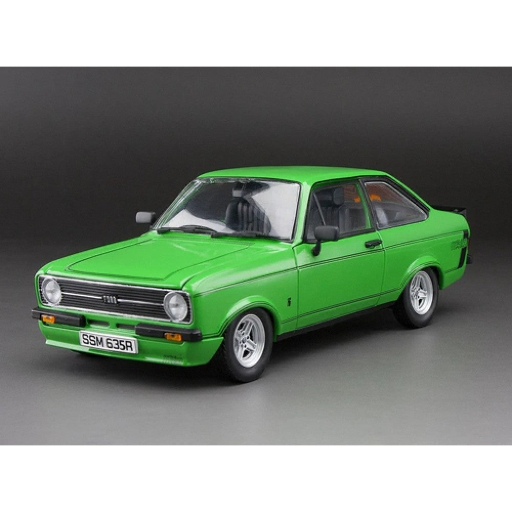 THIS ITEM IS AVAILABLE TO ORDER - 1:18 SUNSTAR SUNH4635R FORD ESCORT MKII RS MEXICO SIGNAL GREEN RHD 1976