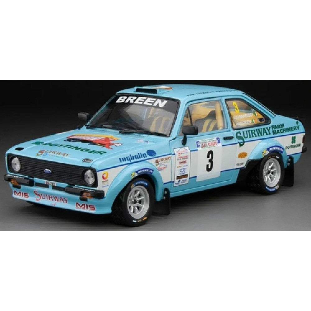THIS ITEM IS AVAILABLE TO ORDER - 1:18 SUNSTAR SUNH4859R FORD ESCORT RS1800 NO.3 C.BREEN/V.HENNESSEY - WINNER WEST WALES RALLY SPARES JAFFA STAGES 2015 - LIMITED EDITION