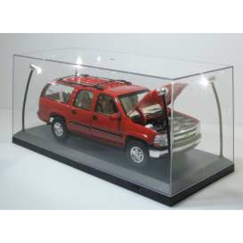 Available To Order – T9-189910 - 1:18 Led Display Case 4 Adjustable Lights 35 X 15 X 16CM With Black Base Triple 9 Model (T9-189910)