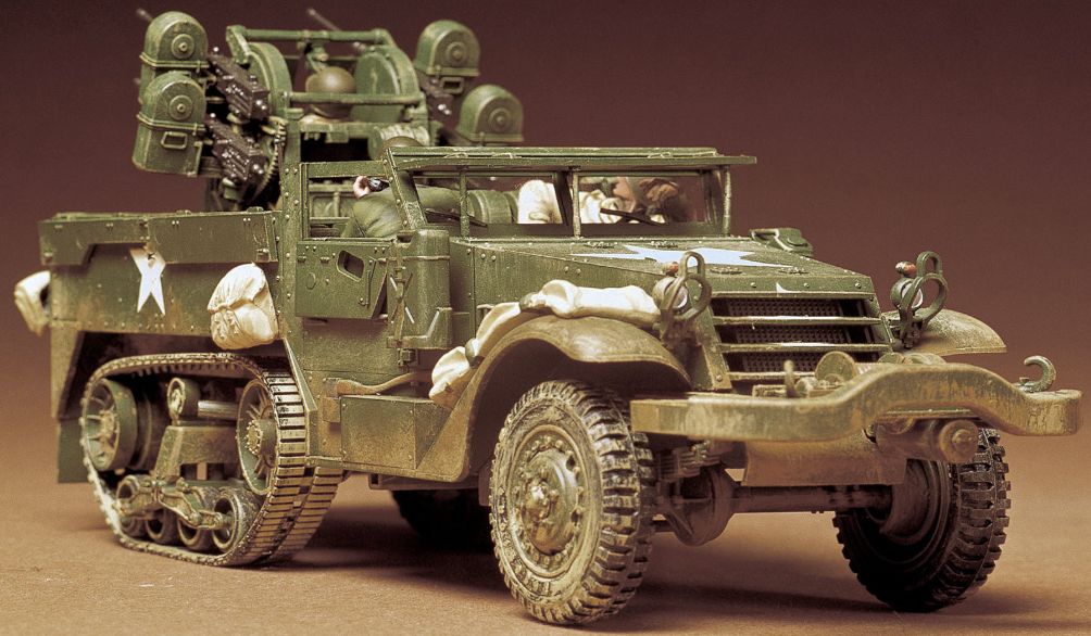 Available To Order – M16 U.S. Multiple Gun Carriage 1:35 Tamiya Model (TAM 35081)