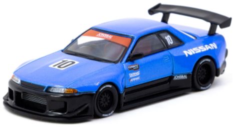 Available To Order – Nissan Skyline (R32) (Tarmac Works 10th Anniversary) Blue/Black 1:64 Tarmac Works Model (TAR 64G06110TH)