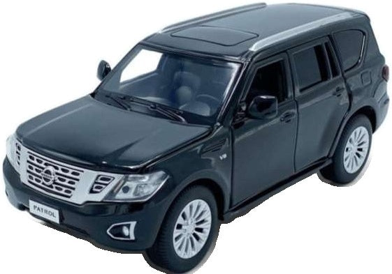 Available to Order – Nissan Patrol Y62 - Black Pull Back 1:36 (TAY 36115214)