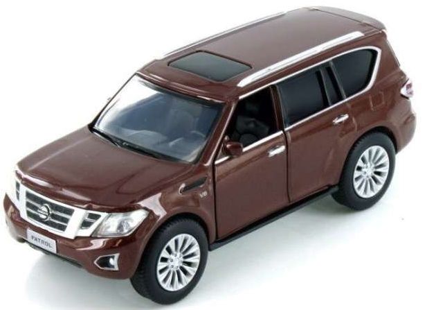Available To Order – Nissan Patrol Y62 - Brown Pull Back 1:36 Tayumo Model (TAY 36115216)