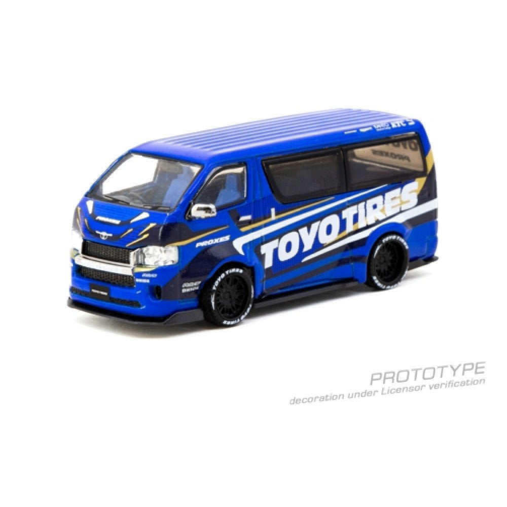 Available to Order – Toyota Hiace Widebody Toyo Tires 1:64 Tarmac Works Model (TCT64038TOYO)