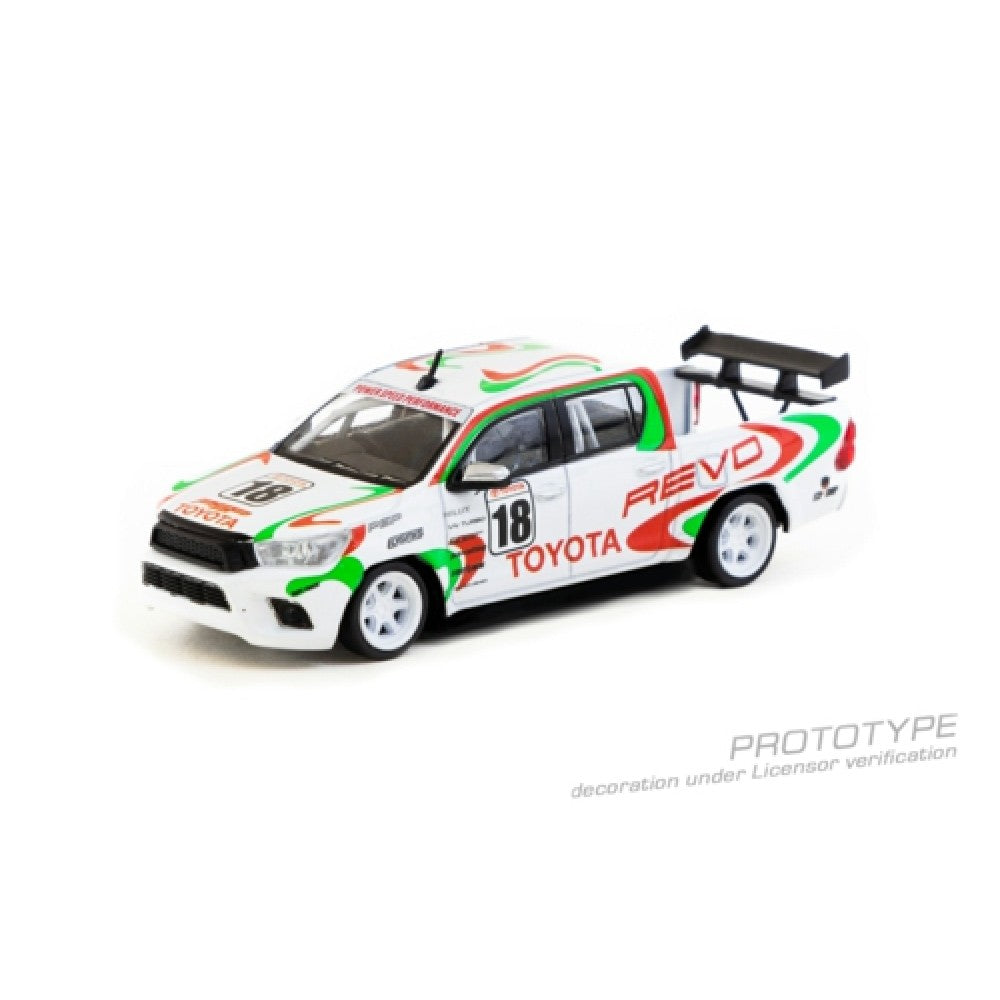 Available to Order – Toyota Hilux White 1:64 Tarmac Works Model (TCT64041WH2)