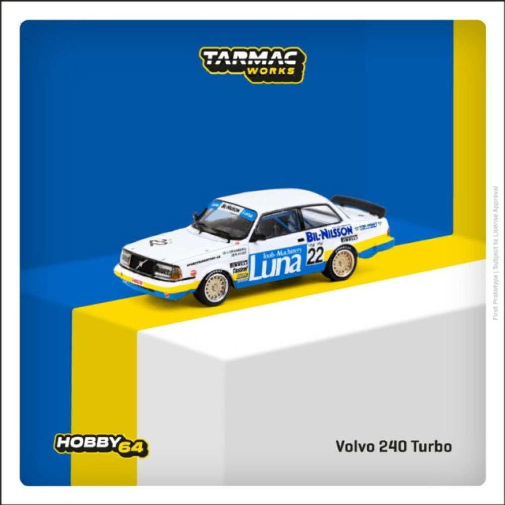 1:64 TARMAC TCT6405084ETC22 VOLVO 240 TURBO ETCC ZOLDER 1984 WINNER U.GRANBERG/R.L.KVIST