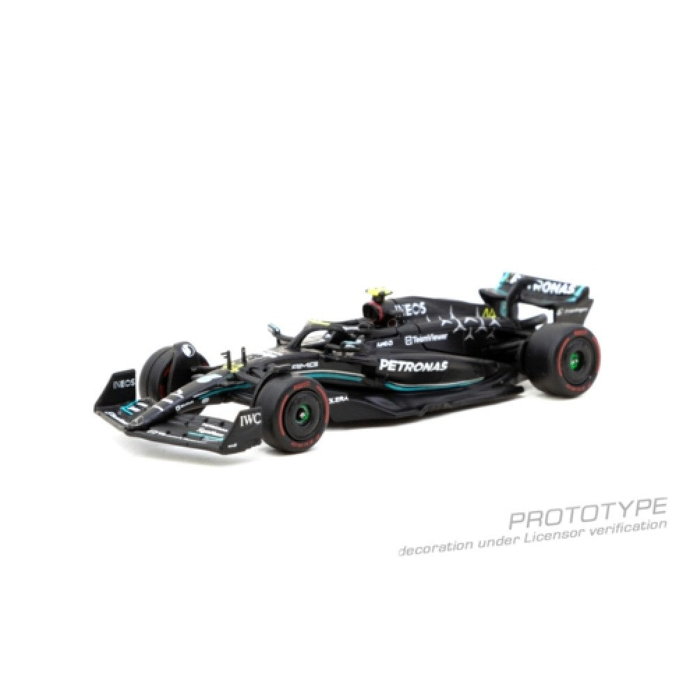 Available to Order – Mercedes AMG F1 W14 E Performance Hungarian Grand Prix 2023 - Pole Position - Lewis Hamilton 1:64 Tarmac Works Model (TCT64GF064LH1)