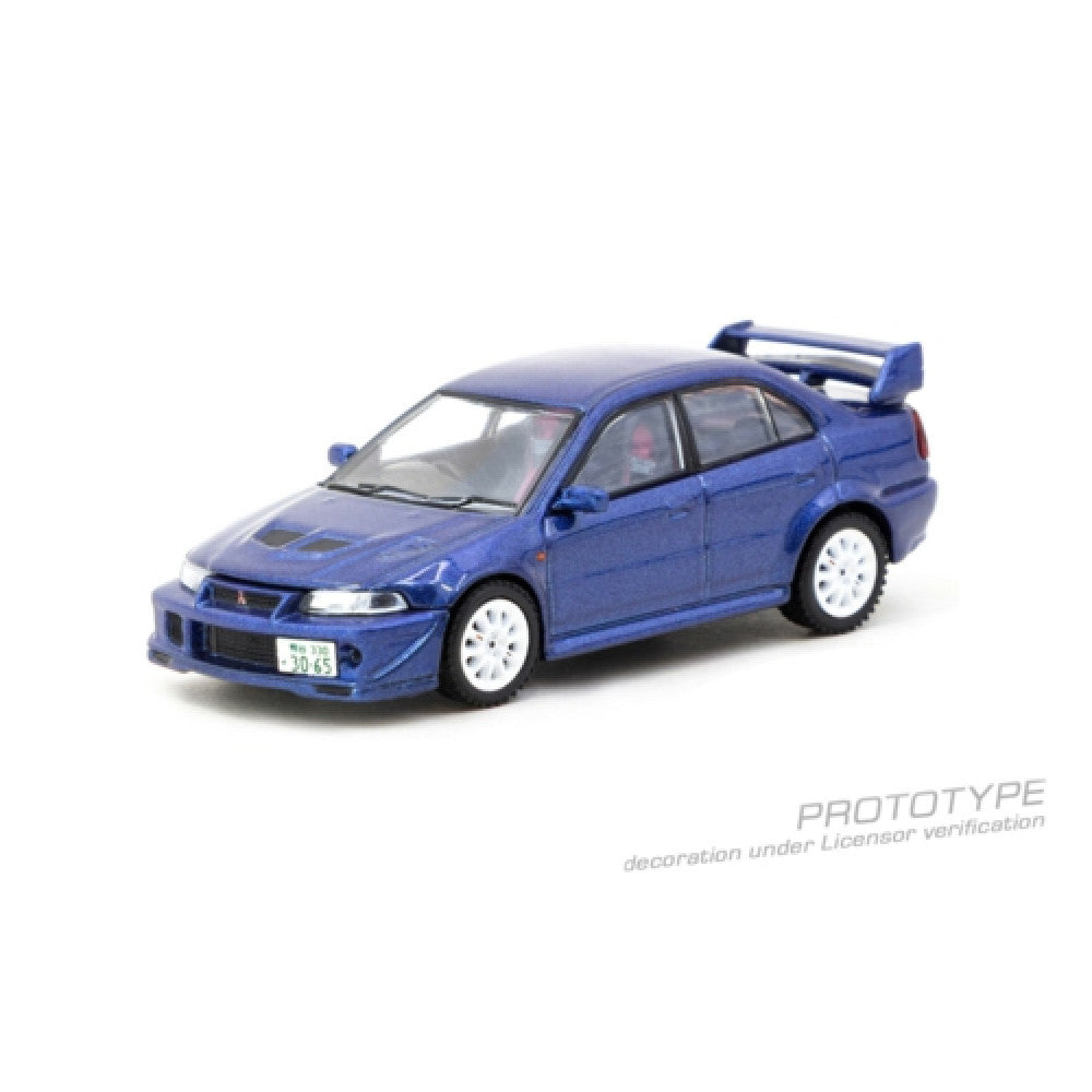 Available To Order – TCT64R021TMEB - 1:64 MITSUBISHI LANCER EVOLUTION VI TOMMI MAKINEN EDITION BLUE TARMAC Model (TCT64R021TMEB)