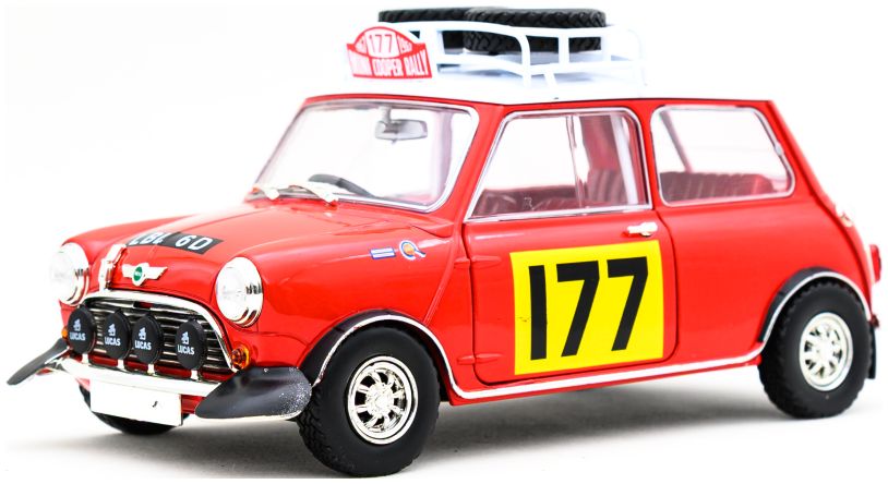 Available to Order – Mini Cooper Rally #177 1:18 (TNY 18060)