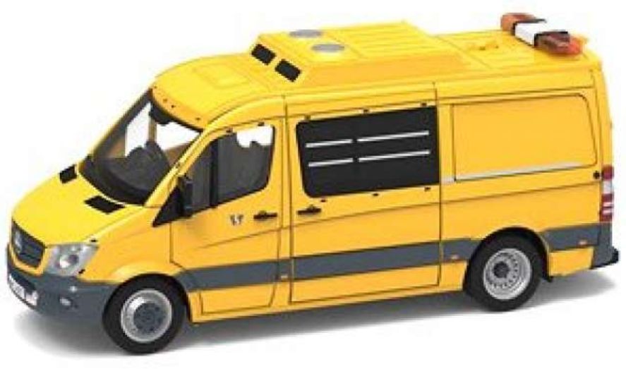 Available to Order – Mercedes Benz Sprinter FL WSD (AM3197) Yellow 1:76 (TNY 65163)
