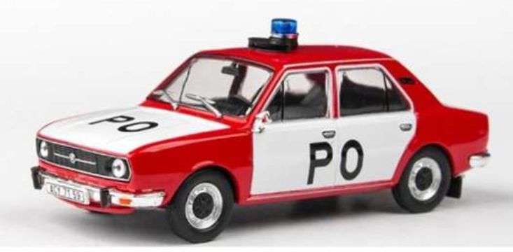 Available to Order – Skoda 105L Fire Brigade Red/White 1976 1:18 (TRN 1800273)