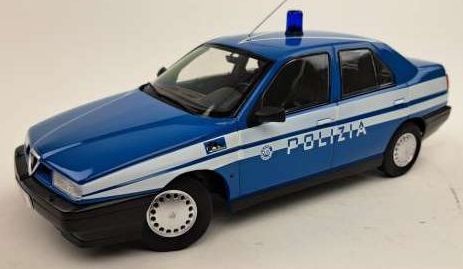 Available To Order – Alfa Romeo 155 Polizia Blue 1:18 (TRN 1800386)